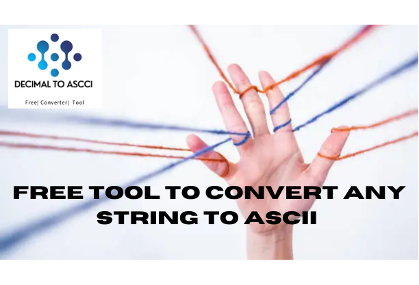 Convert any String to ASCII
